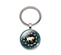 Unbekannt Schlüsselanhänger, Taschenschmuck Sternzeichen Stier Karabiner als Geschenk. (Tiera)