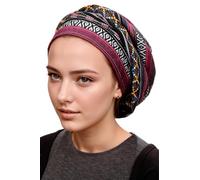 Unbekannt Slouchy Beanie für Frauen Barett Snood Hat Headcovers Cancer Headwear Tichel, Motley, Medium