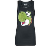 Unbekannt Super Mario Yoshi - Glitter Top schwarz M