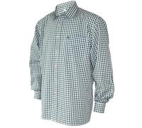 Unbekannt Trachtenhemd Karo Trachten-Pfoadl Karohemd grün kariert Trachten-Hemd Herrenhemd Tracht Jagd Herren Freizeithemd Langarm zur Lederhose S-6XL 37-54cm Halsweite, Größe:3XL