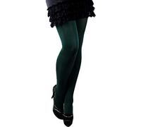 Unbekannt WARME Strumpfhose 100 DEN BLICKDICHT GR S - XXXL weiches Mikrofaser GLATT FARBEN EU (XL/XXL, Dunkelgrün)