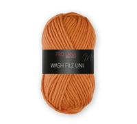 Unbekannt WASH-Filz - 50g - Farbe: 127, orange (26 Farben erhältlich), 278043
