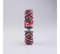 Unbekannt Wolle Twister Curly Color - Gelb-Rot-Blau-Grau- 50g