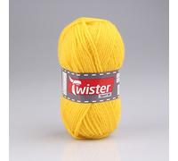 Unbekannt Wolle Twister Sport 50 Uni - Gelb - 50g