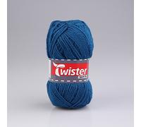 Unbekannt Wolle Twister Sport 50 Uni - Petrol - 50g