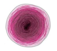 Bobbel Cotton von Woolly Hugs, Weiß/Fuchsia/Pink, aus Baumwolle