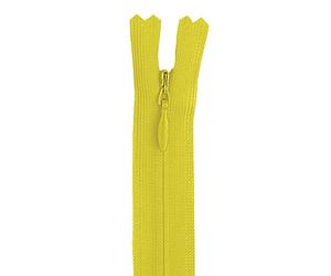 Unbekannt YKK Nahtverdeckt Reißverschluss Nicht teilbar 2 mm 40 cm 504, Sonnengelb