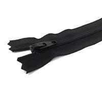 Unbekannt YKK teilbarer Reißverschluss Kunststoffspirale mit Zipper 580 Schwarz 50 cm