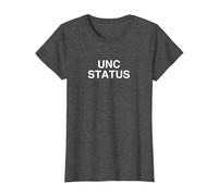 UNC Status Unhinged Gen Z College Sarkastisches Gag-Meme T-Shirt, Damen, Anthrazit Meliert, 3XL