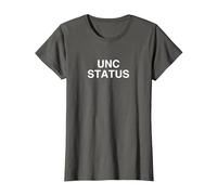 UNC Status Unhinged Gen Z College Sarkastisches Gag-Meme T-Shirt, Damen, Anthrazit, XL