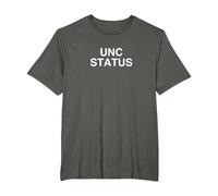 UNC Status Unhinged Gen Z College Sarkastisches Gag-Meme T-Shirt, Herren Große Größen, Anthrazit, 3X Tall