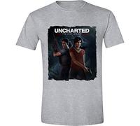 Uncharted - The Lost Legacy Cover Herren T-Shirt - Heather Grey, Size:Large