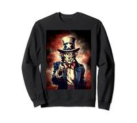 Uncle Sam bedruckt Sweatshirt