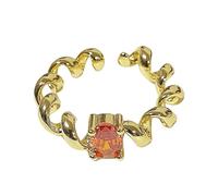 UncleS Elegante Weizendesigns Offene Ringe Einstellbar Tragbar Für Frauen Verstellbare Größe Robuster Legierungsmaterialien Gold Finish Herren Moderinge