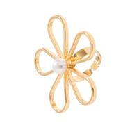 UncleS Offene Fingerringe Mit Nachahmung Perlen Verstellbare Knöchelringe Frauen Accessoires Stylish Geschenk Für Schmuckliebhaber Mode Schmuck