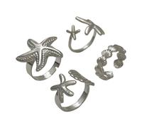 UncleS Trendy Verstellbare Schmuck Set Offene Ringe Für Frauen Hot Day Beach Outfit