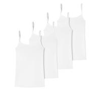 Uncover by Schiesser 4er Pack Damen - Cotton - Spaghetti Top - Unterhemd