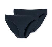 Schiesser Damen Slip UNCOVER Tai-Slip Dunkelblau 2er Pack Größe M