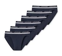 Uncover by Schiesser 6er Pack Herren Rio Slips - Komfortable Unterhosen mit Logo-Webgummibund, Weiche Baumwolle mit Elastan, Formstabil & Atmungsaktiv - Sportlicher Sitz, Ideal für den Alltag