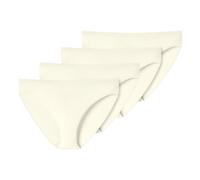 Uncover by Schiesser - Bamboo Cotton - Tai Slip - 4er Pack (M Off-White)