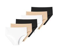 Uncover by Schiesser - Cotton - Midi Slip - 6er Pack (3XL Schwarz/Weiß/Sand)