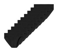 Uncover by Schiesser - Cotton - Mini Slip/Unterhose - 10er Pack (XL Schwarz)