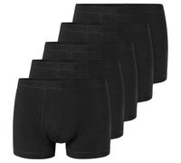 Schiesser Boxershorts UNCOVER 5er Pack Single Jersey einfarbig Schwarz M