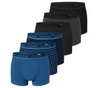 Uncover by Schiesser - Cotton - Retro Short/Pant - 6er Pack (M Blau/schwarz)