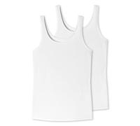Uncover by Schiesser Damen 2PACK Trägertop Unterwäsche, Weiss, 3XL