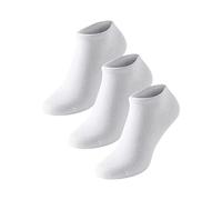 Uncover by Schiesser Damen 3 Pack Damensneaker, Weiß, 35-38