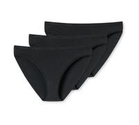 Uncover by Schiesser Damen-Slip Tai Soft Cotton 3er Pack Schwarz L