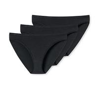 UNCOVER by SCHIESSER Damen Slip - Tai, Soft Cotton, 3er Pack Schwarz 3XL