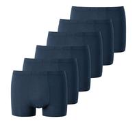 UNCOVER by SCHIESSER Herren Boxershorts, 6er Pack - UNCOVER Cotton, Shorts, Single Jersey S Blau