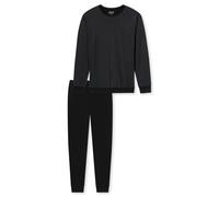 Uncover by Schiesser Langer Herren Pyjama (DE/NL/SE/PL, Numerisch, 52, Regular, Regular, schwarz)