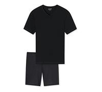Uncover by Schiesser Herren Schlafanzug kurz (DE/NL/SE/PL, Numerisch, 52, Regular, Regular, schwarz)