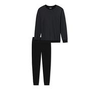 Uncover by Schiesser Herren Schlafanzug lang, schwarz, 50