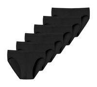 UNCOVER by SCHIESSER Herren Slip, 6er Pack - UNCOVER Cotton, Supermini, Single Jersey Schwarz / M M Schwarz