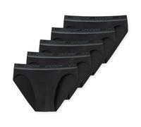 UNCOVER by SCHIESSER Herren Slips, 5er Pack - Rio-Slip, Single Jersey, einfarbig Schwarz 3XL