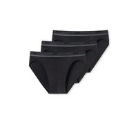 Schiesser Herren Slip 3er Pack - Rio Slip, Serie Uncover, Logobund, S-3XL Schwarz 2XL