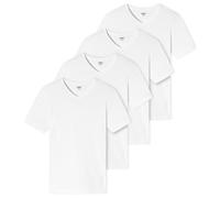 UNCOVER by SCHIESSER Herren T-Shirt 4er Pack - V-Ausschnitt Weiß 2XL
