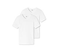 Schiesser Herren T-Shirt UNCOVER V-Ausschnitt Weiß M 2er-Pack