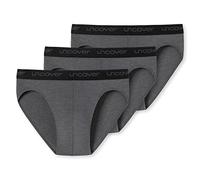 uncover by Schiesser - Rio Slip/Unterhose - 3er Pack (S Dunkelgrau)