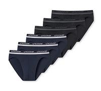 Uncover by Schiesser - Rio Slip/Unterhose - 6er Pack (M Schwarz/Blau)