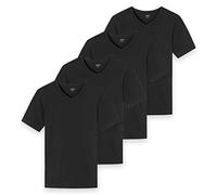 Uncover by Schiesser - Unterhemd/Shirt Kurzarm - 4er Pack (3XL Schwarz)