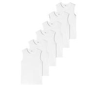 Uncover by Schiesser - Unterhemd/Tanktop - 6er Pack (3XL Weiß)