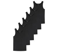 Uncover by Schiesser - Unterhemd/Tanktop - 6er Pack (XL Schwarz)