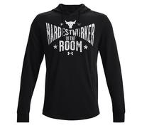 Under Armor Project Rock Mens Black Terry Hoodie L