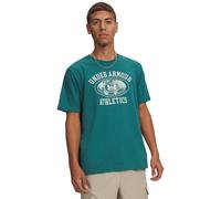 UNDER ARMOUR Armor Globe T-Shirt Herren 338 - rack green/summit white L