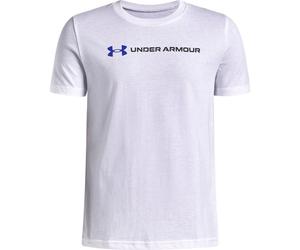 Under Armour B Logo Wordmark SS white team royal (100) XS
