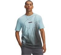 UNDER ARMOUR Blend Logo T-Shirt Herren 293 - opal blue/anthem red XL